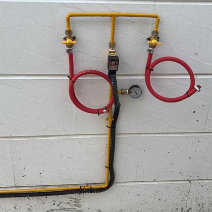 تمديد الغاز للمنازل