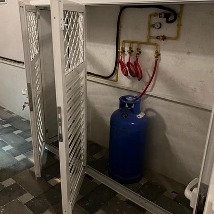 تمديدات الغاز المركزي